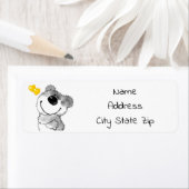 ***HOND TEDDYBEAR MET LOVE** ADRES ETIKET (Insitu)