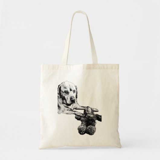 Hond & Teddybeer | Kunsttas Tote Bag (Voorkant)