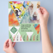 Hond teken Flyers (Hand)