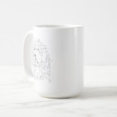 Hond tekening koffiemok Cockapoo (Voorkant links)