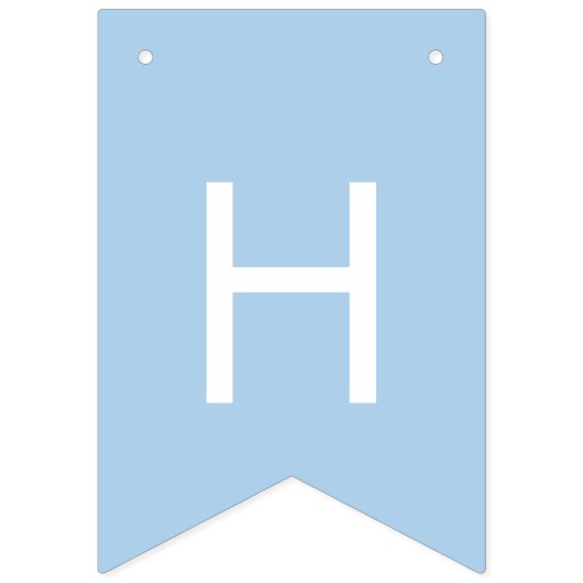 Hond Thema Blauw Gelukkig Verjaardagsfeest Vlaggetjes (Tweede vlag)