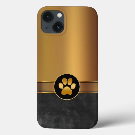 Hond Thema Pootafdruk Case-Mate iPhone Case (Achterkant)