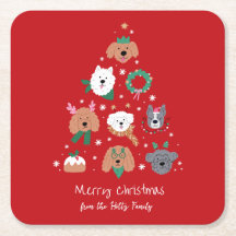 Hond thema rode kerst