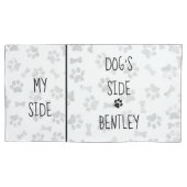 Hond thema slaapkamer poot print mijn kant honden  kussensloop (Voorkant)