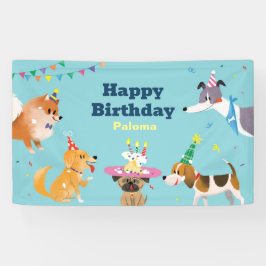 Hond Theme Happy Birthday Banner
