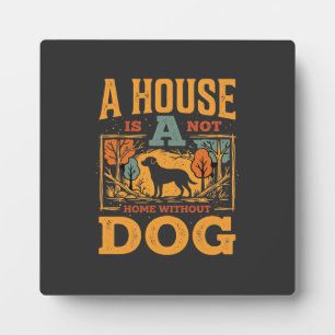 Hond thuis vintage huis fotoplaat