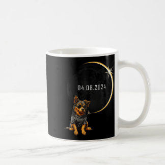 Hond Totale Zonsverduistering 2024 Totaliteit Funn Koffiemok