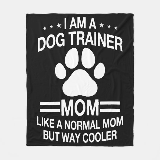Hond Trainer Mam Voor Vrouwen Fleece Deken (Voorkant)