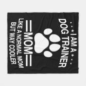 Hond Trainer Mam Voor Vrouwen Fleece Deken (Voorkant (Horizontaal))