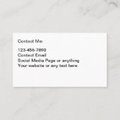 Hond Trainer Moderne Visitekaartjes (Achterkant)