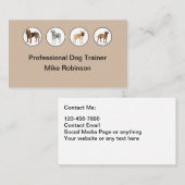 Hond Trainer Moderne Visitekaartjes (Voorkant / Achterkant)