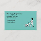 Hond training klasse instructeur visitekaartje (Voorkant)