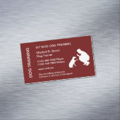 Hond Training Visitekaartje Magnet Sjabloon Magnetisch Visitekaartje (Voorbeeld)