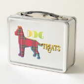 Hond trakteert op rode oude school (Achterkant)