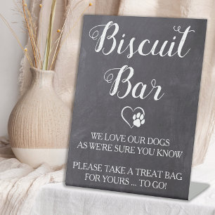 Hond Treat Bruiloft Favor Pet Doggie Bag Biscuit B Reclamebord Met Voetstuk