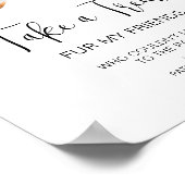 Hond Treat Bruiloft Gunsten Pet Treat Biscuit Bar Poster (Hoek)