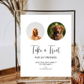 Hond Treat Bruiloft Gunsten Pet Treat Biscuit Bar Poster