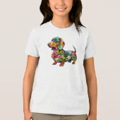 hond Tri-Blend shirt (Voorkant)