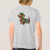 hond Tri-Blend shirt (Achterkant)