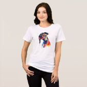 Hond Tri-Blend Shirt (Voorkant volledig)