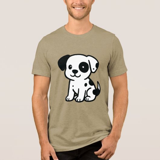hond Tri-Blend shirt (Voorkant)