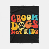 Hond trimmen, geen kinderen Funny Dogs Cute Meme G Fleece Deken (Voorkant)