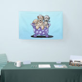 Hond trimmen kunst spandoek (Beurs)
