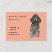 Hond Trimmen Poodle Visitekaartje (Voorkant)