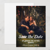 Hond Trouwfoto Save the Date Kaart Invitation (Voorkant / Achterkant)