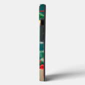 Hond tussen feestelijke kerstversiering Case-Mate iPhone case (Achterkant / Links)