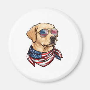 Hond Usa Vlag Zonnebril Bandana Magneet