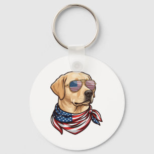 Hond Usa Vlag Zonnebril Bandana Sleutelhanger