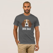 Hond Vader Beagle Vaderdag T-shirt (Voorkant volledig)