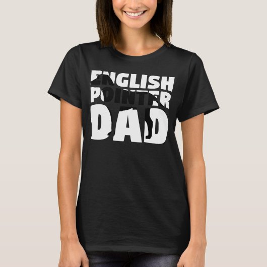Hond Vader Engels Pointer Papa Engels Pointer T-shirt (Voorkant)