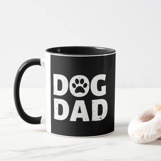 Hond Vader Foto Mok (Met donut)