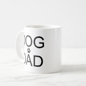 Hond vader grappig Pet Lover Gift voor Hem Koffiemok (Voorkant links)