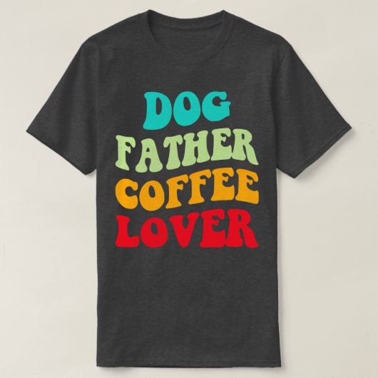 Hond Vader Koffieliefhebber III T-shirt (Design voorkant)