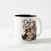 Hond Vader Leven Mok - Grappige koffiekop voor hon (Voorkant rechts)