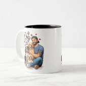 Hond Vader Leven Mok - Grappige koffiekop voor hon (Voorkant links)