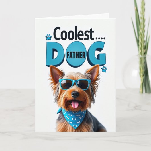 Hond Vader Pret Zonnebril Kaart (Voorkant)