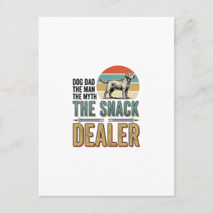 Hond Vader Snack Dealer Vintage Hond Liefhebber Sh Briefkaart