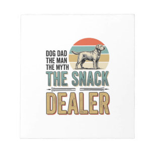 Hond Vader Snack Dealer Vintage Hond Liefhebber Sh Notitieblok