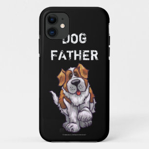 Hond Vader St. Bernard Kunst iPhone 11 Hoesje