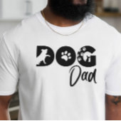 Hond Vader T-shirt - Silhouet van hond, pootafdruk