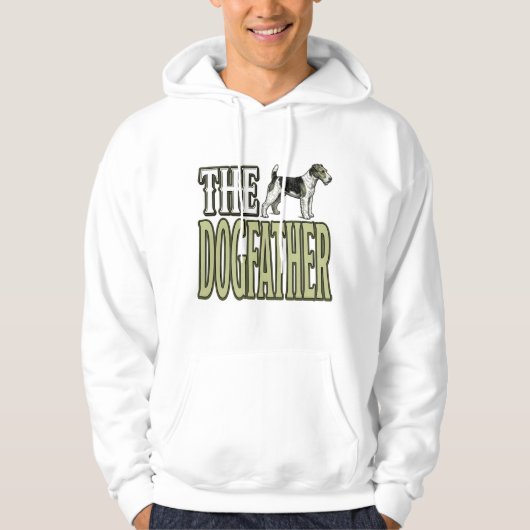 Hond Vader Terrier Vintage Gravure Shirt Ontwerp_ (Voorkant)