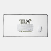 Hond Vader Terrier Vintage Gravure Shirt Ontwerp_ Bureaumat (Keyboard & Muis)
