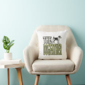 Hond Vader Terrier Vintage Gravure Shirt Ontwerp_ Kussen (Stoel)