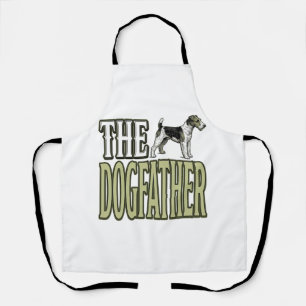 Hond Vader Terrier Vintage Gravure Shirt Ontwerp_ Schort
