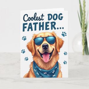 Hond Vader Turquoise Bandana Kaart
