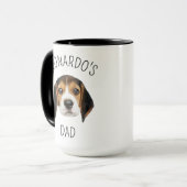 Hond vader vader vader eigenaren gepersonaliseerde mok (Voorkant links)